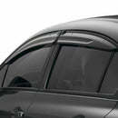 Compatible con SUBARU XV CROSSTREK 2012-2017, viseras para ventanas con ventilación estilo Mugen 3D, protectores contra la lluvia, el sol y el viento, deflectores de sombra -3