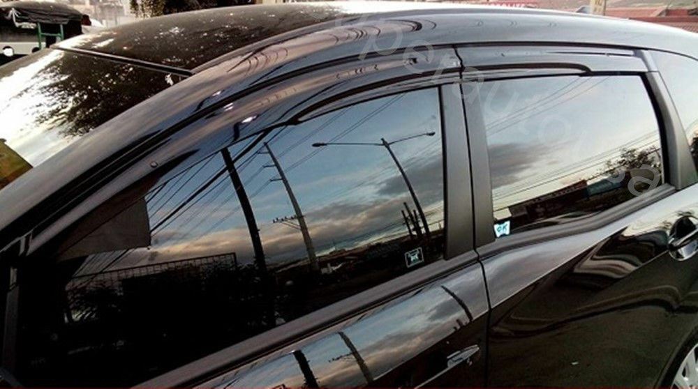 Ajuste 2012-2016 HONDA CRV CR-V 3D Mugen Style Vent Window Viseras Rain Sun Wind Guards Shade Deflectors