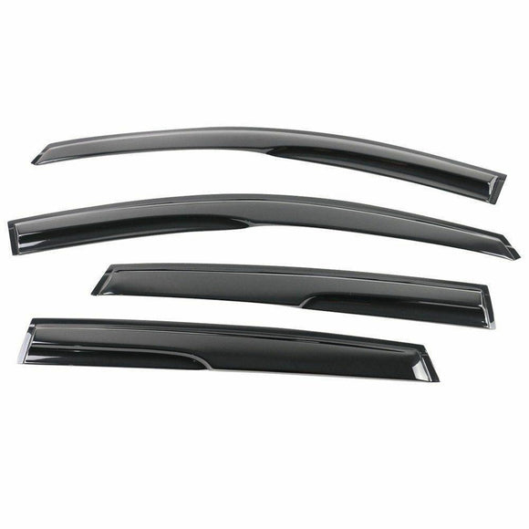 Fit 2012-2016 HONDA CRV CR-V 3D Mugen Style Vent Window Visors Rain Sun Wind Guards Shade Deflectors