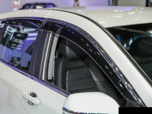 Fit 2016-2022 Honda Pilot Chrome Trim Vent Window Visors Rain Sun Guards - 0
