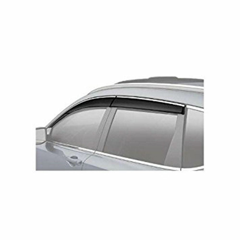 Fit 2016-2022 Honda Pilot Chrome Trim Vent Window Visors Rain Sun Guards