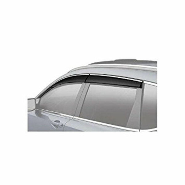 Ajuste 2016-2021 Honda Pilot Clip-On Chrome Trim Vent Window Viseras Rain Sun Wind Guards Shade Deflectors
