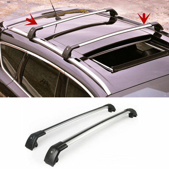 Roof Rack Cross Bars - Black x Silver | Fits Kia Sorento (14-19)