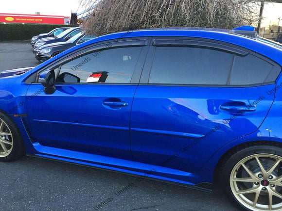 Fit 2018-21 Subaru Impreza Sedan Out-Channel Vent Window Visors Rain Sun Wind Guards Shade Deflectors