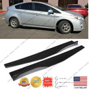 Universal Side Skirts Body Kit Rocker Panels Splitters Winglet Wings (Black, 2 pcs)-1