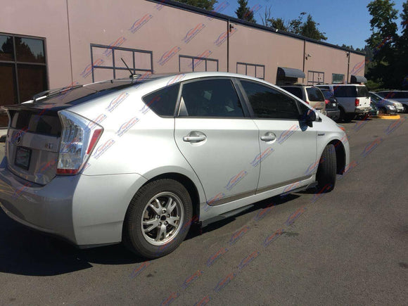 Universal Side Skirts Body Kit Rocker Panels Splitters Winglet Wings (Carbon Fiber Print, 4 pcs)