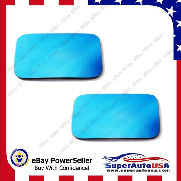 Universal 2PCS Blue Blind Spot Mirror Wide Angle Rear View Car Side Mirror Self Adhesive