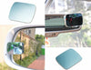 Universal 2 uds espejo de punto ciego azul gran angular vista trasera coche espejo lateral autoadhesivo