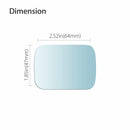 Universal 2PCS Blue Blind Spot Mirror Wide Angle Rear View Car Side Mirror Self Adhesive-7