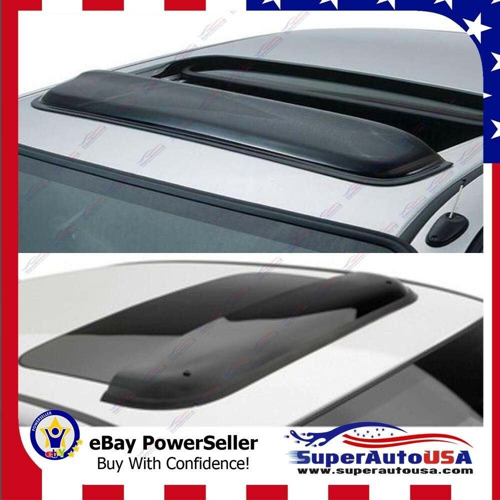 Universal 35" Smoke Tint Sunroof Sun Rain Shades Guards Vent Deflector