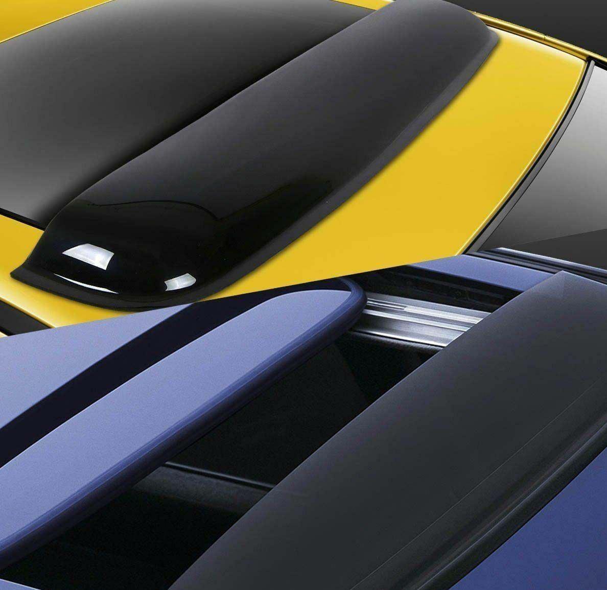 Universal 35" Smoke Tint Sunroof Sun Rain Shades Guards Vent Deflector