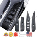 Fit 2018-2023 Toyota Camry Window Lift Switch Button Panel Cover Trim (Carbon Fiber Print)-2