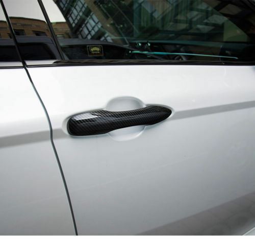 Fit 2018-2023 Toyota Camry Door Handle Cover Trim (Carbon Fiber Print, Smart Holes)