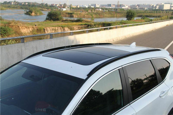 Roof Rail Side Rack - Black Aluminum | Fits HONDA CR-V (2017-2022)