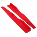 Universal Red Side Skirt Rocker Splitters Spoiler Canard Diffuser Winglet Wings-3