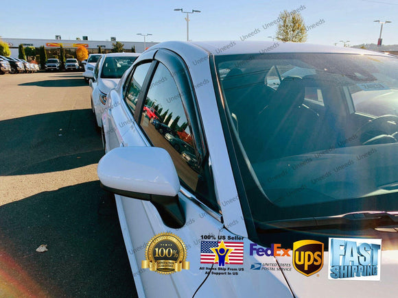 Se adapta a TOYOTA CAMRY 2018-2023, viseras para ventanas con ventilación de canal exterior, protectores contra la lluvia, el sol y el viento, deflectores de sombra 