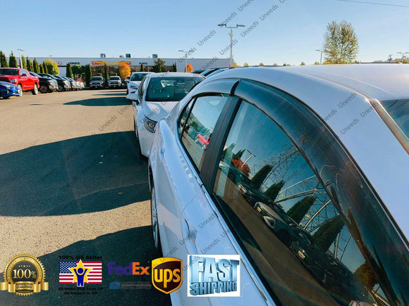 Se adapta a TOYOTA CAMRY 2018-2023, viseras para ventanas con ventilación de canal exterior, protectores contra la lluvia, el sol y el viento, deflectores de sombra 