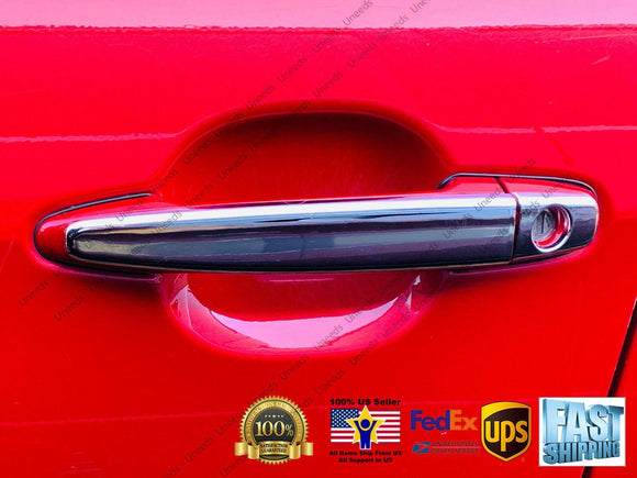 Fit 2007-2011 Toyota Camry Highlander Door Handle Cover Trims (Mirror Chrome)