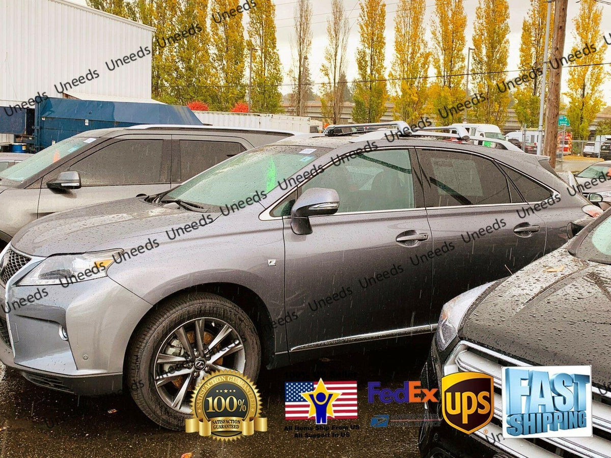 OMAC Roof Rack Cross Bars For Lexus RX350 2010-2015 – Gray Aluminum – 2-Piece Set