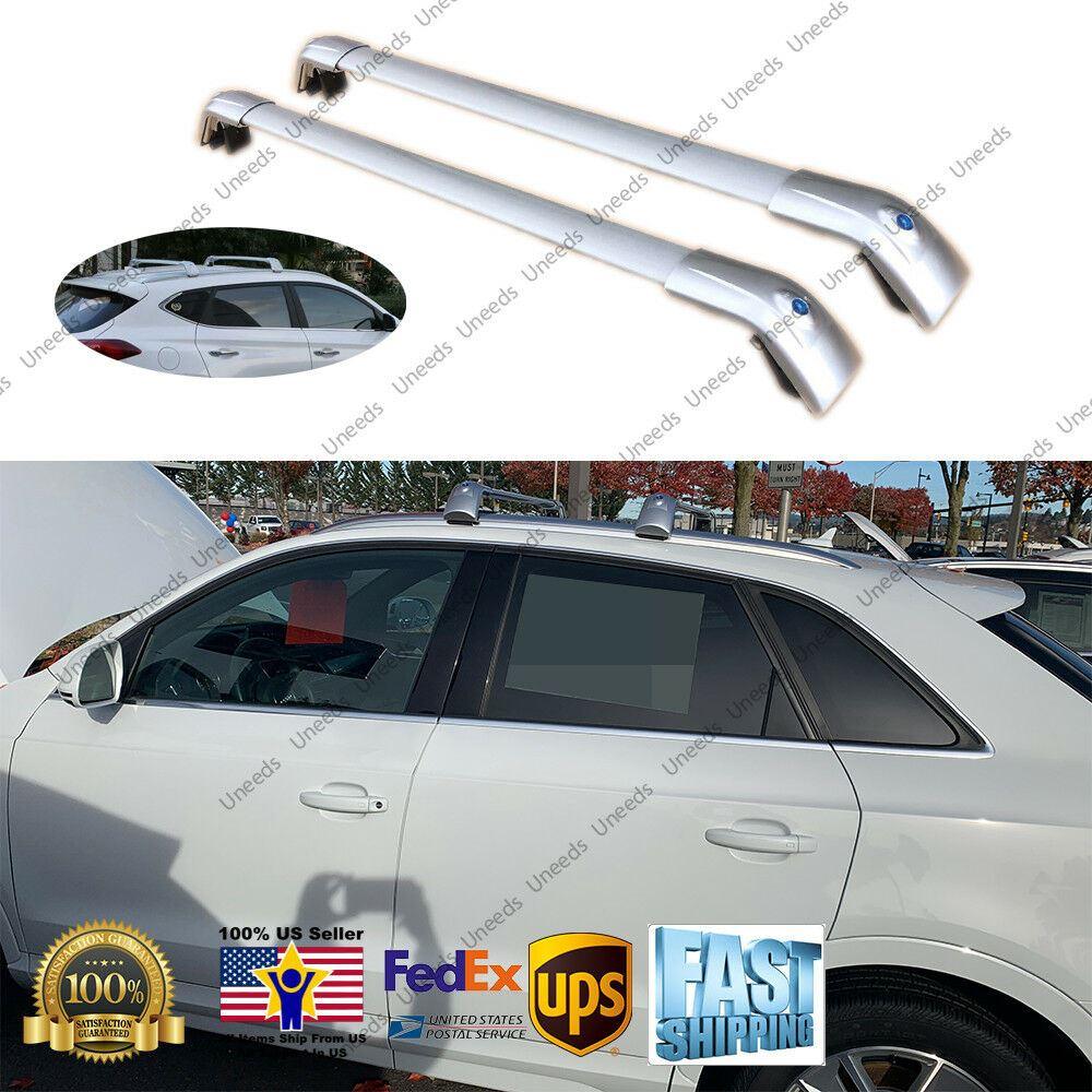 Fit 2006-2025 Audi Q3 Sliver Roof Rack Crossbar Baggage Luggage Carrie ...