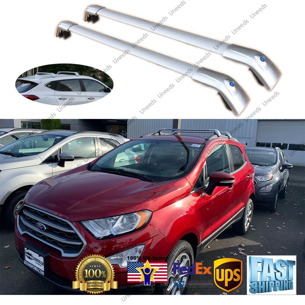 Roof Rack Cross Bar - Elegant Silver | Fits Ford EcoSport (2013-2020)
