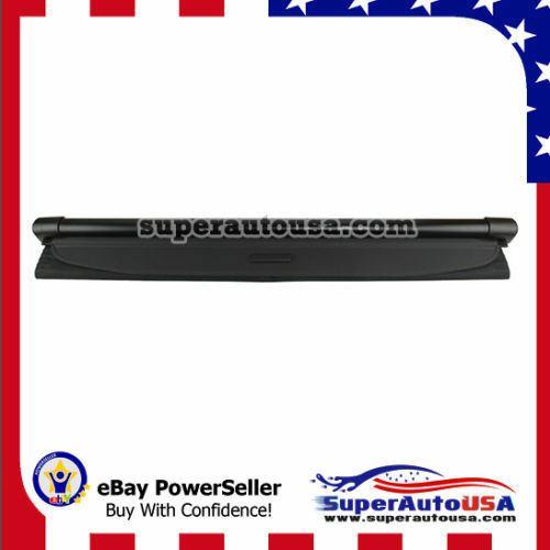 Fits 2008-2015 SMART Fortwo Rear Trunk Retractable Tonneau Cargo Cover (Black)