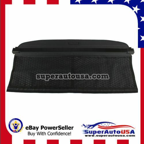 Fits 2008-2015 SMART Fortwo Rear Trunk Retractable Tonneau Cargo Cover (Black)