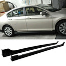Fit 2013-2017 Honda Accord Sedan 4 Door MOD Style Side Skirts Body Kit (Unpainted Matte Black)-1