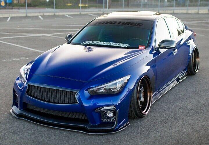 For 2018-2022 Infiniti Q50 Base Front Bumper Lip Spoiler Splitter For 2018-2022 Infiniti Q50 Base Front Bumper Lip Spoiler Splitter