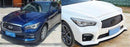 Fits 2014-2017 Infiniti Q50 sport Front Splitter Lip Spoiler (Glossy Black)-5
