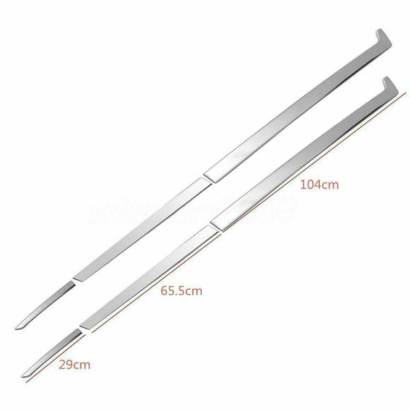 Side Door Moldings Trim Cover - Mirror Chrome | Fits Honda CRV (17-21)