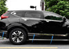 Fit 2017-2019 Honda CRV Side door mouldings trim Cover (Chrome, 8 pcs)