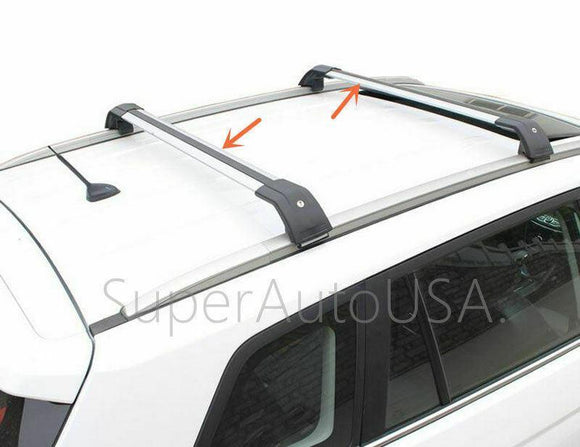 Fit 2019-2020 Toyota RAV4 Baggage Luggage Black&Silver Tap Roof Rack Cross Bar