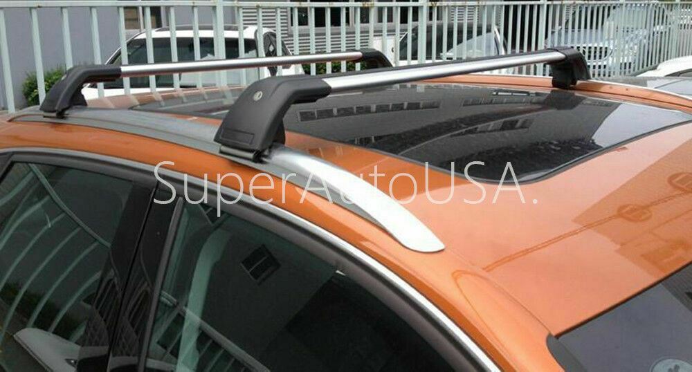 Fit 2019-2020 Toyota RAV4 Baggage Luggage Black&Silver Tap Roof Rack Cross Bar