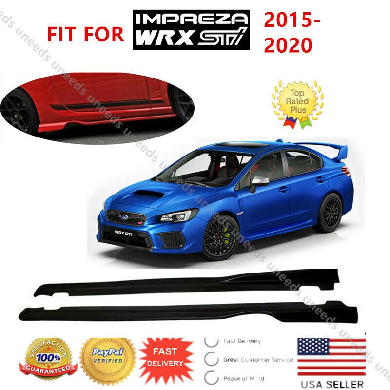 Fit 2015-2020 Subaru Impreza WRX/STI GR Style Black Side Skirts Body kit - 0
