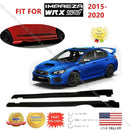 Fit 2015-2020 Subaru Impreza WRX/STI GR Style Black Side Skirts Body kit-2