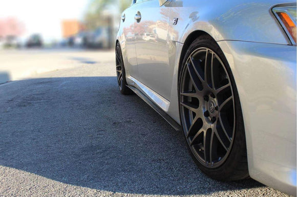 Fit 2016-2020 Lexus GS GSF Sports Side Skirts pair Body Kit Black PP VIP