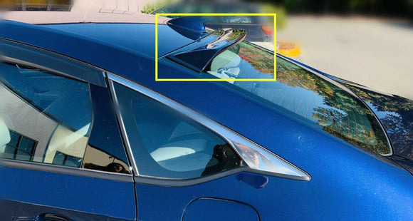 Fit 2018-2023 Honda Accord Chrome Trim Window Visors  & Rear Roof Spoiler