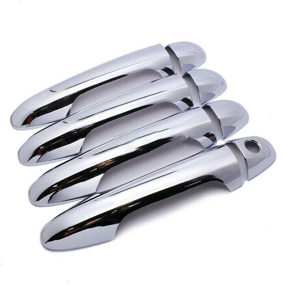 Fit 2014-2019 Toyota Highlander Door Handle Cover Molding ABS Trim (Carbon Fiber Print)