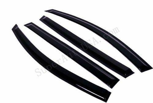 Fit 2014-2019 Nissan Rogue Out-Channel Vent Window Visors Rain Sun Wind Guards Shade Deflectors