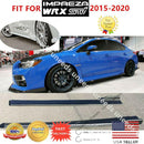 Fit 2015-2020 Subaru Impreza WRX/STI PU Extension Black Side Skirts Body kit-2