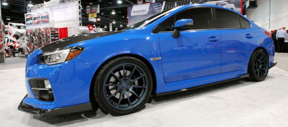 Fit 2015-2020 Subaru Impreza WRX/STI PU Extension Black Side Skirts Body kit