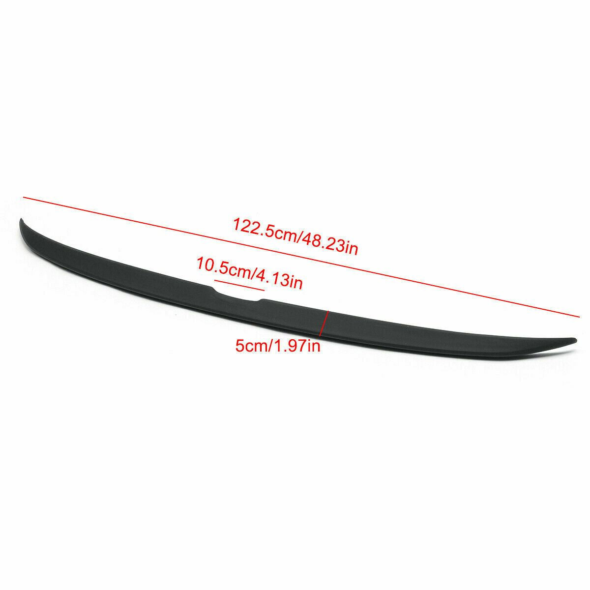 Fit For 2013-2017 Honda Accord 4DR OE Factory Style Spoiler Wing  (Unpainted / Matte Black)