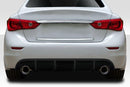 Fits 2014-2017 Infiniti Q50 sport Style Rear Bumper Lip Spoiler Lower Diffuser-8