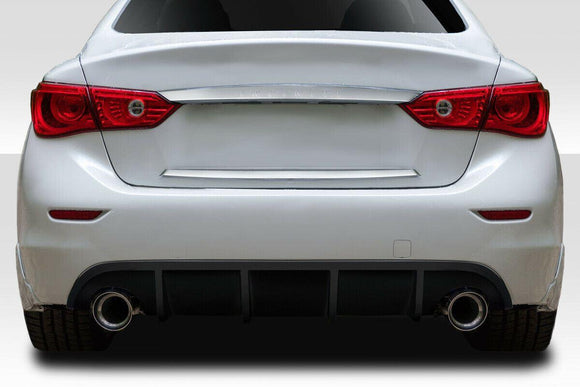 Fits 2014-2017 Infiniti Q50 sport Style Rear Bumper Lip Spoiler Lower Diffuser