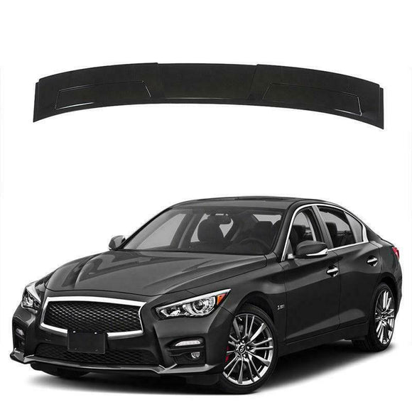 Fit 2014-2021 INFINITI Q50 Mugen STYLE REAR ROOF WINDOW SPOILER (Gloss Black)