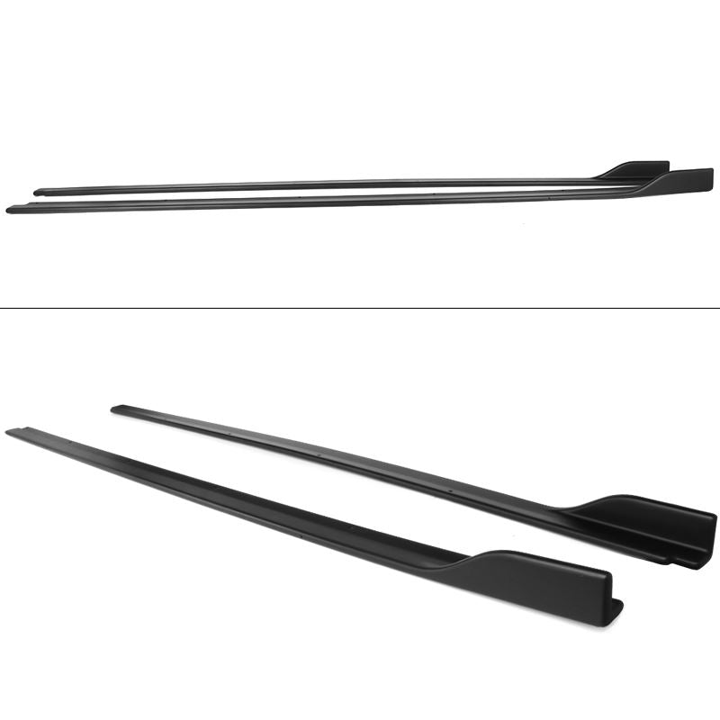 Fits 2018-2023 Toyota Camry Set of 2 Side Body Skirts Extensions Gloss Black - 0