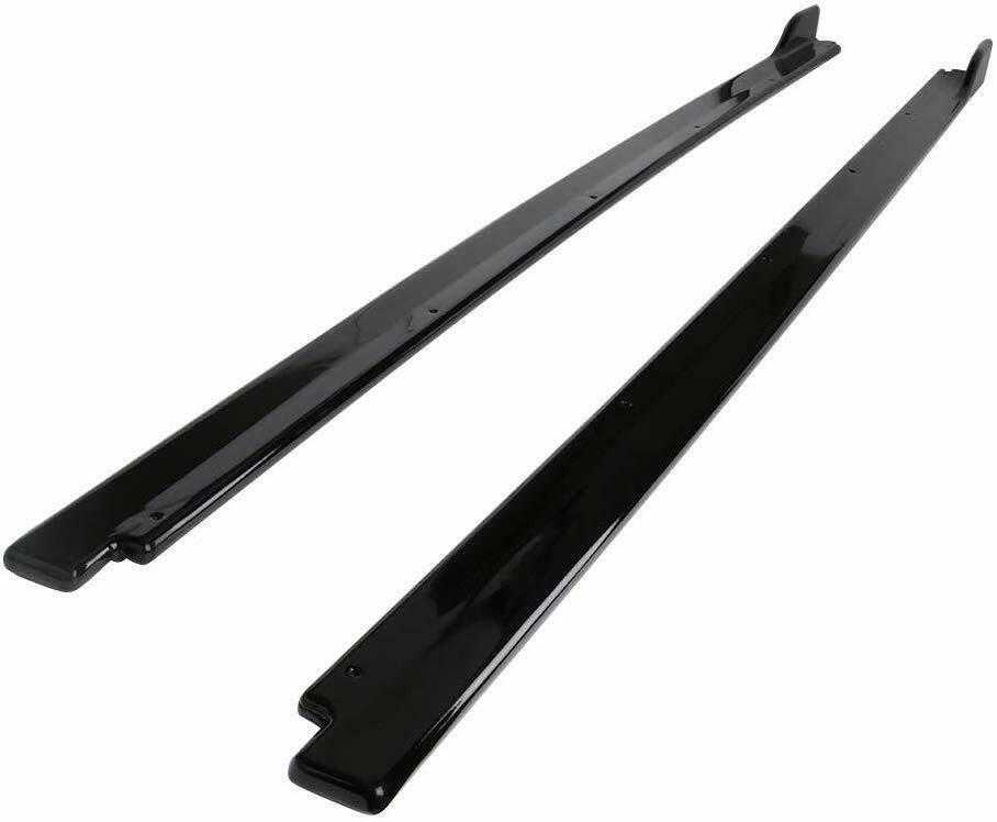Fits 2018-2023 Toyota Camry Set of 2 Side Body Skirts Extensions Gloss Black