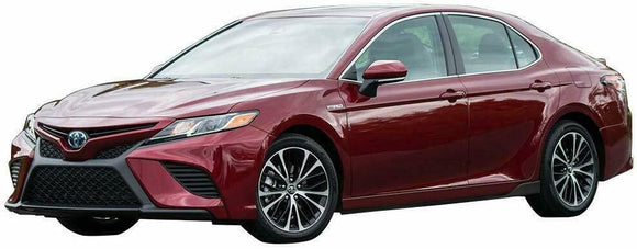Se adapta al Toyota Camry 2018-2023 Juego de 2 extensiones de faldones laterales de carrocería en negro brillante 