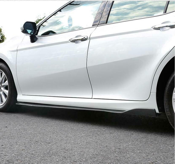Se adapta al Toyota Camry 2018-2023 Juego de 2 extensiones de faldones laterales de carrocería en negro brillante 